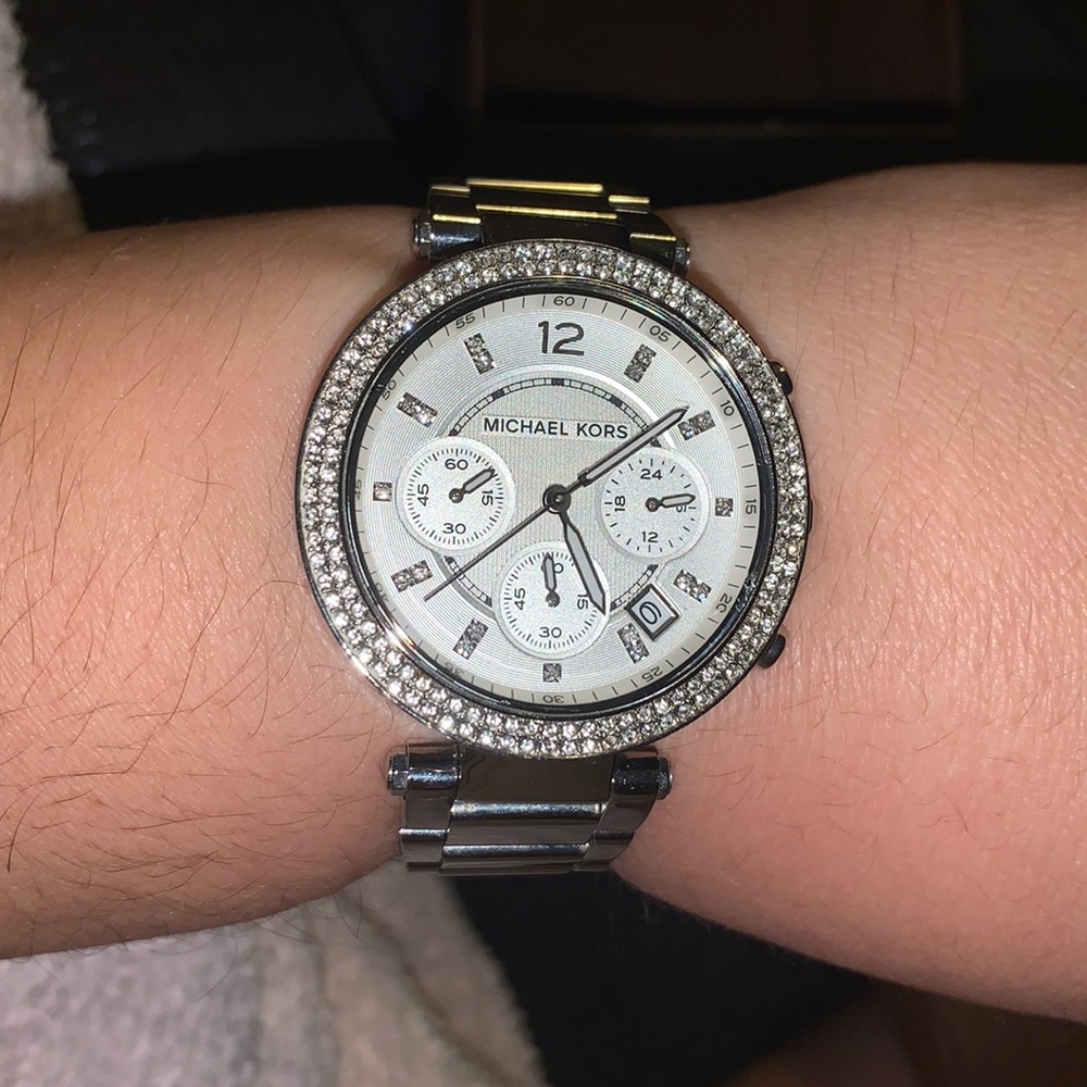 Michael Kors Parked Silver Dial Woman’s Watch